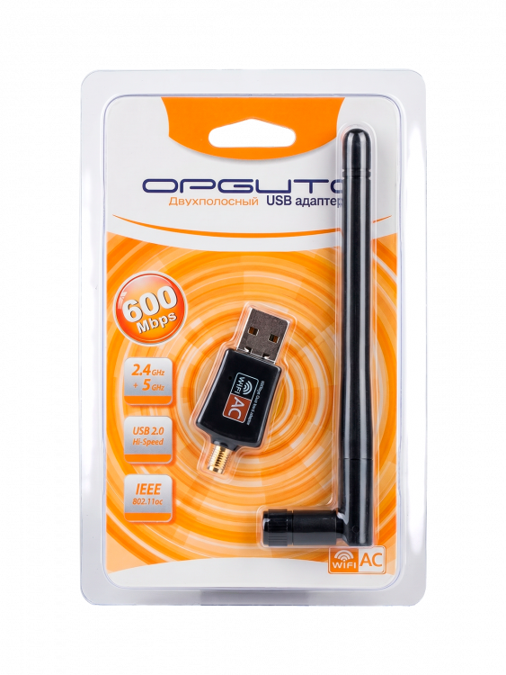 Орбита OT-PCK25 WI-FI адаптер (600Mbps)